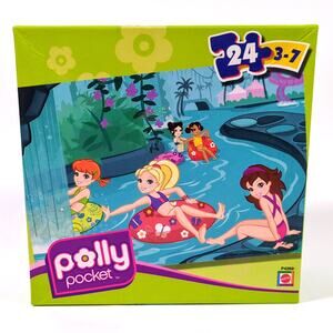 Polly Pocket Lazy River Swimming 24 Pc Puzzle Mattel 2008 Complete Ages 3-7
